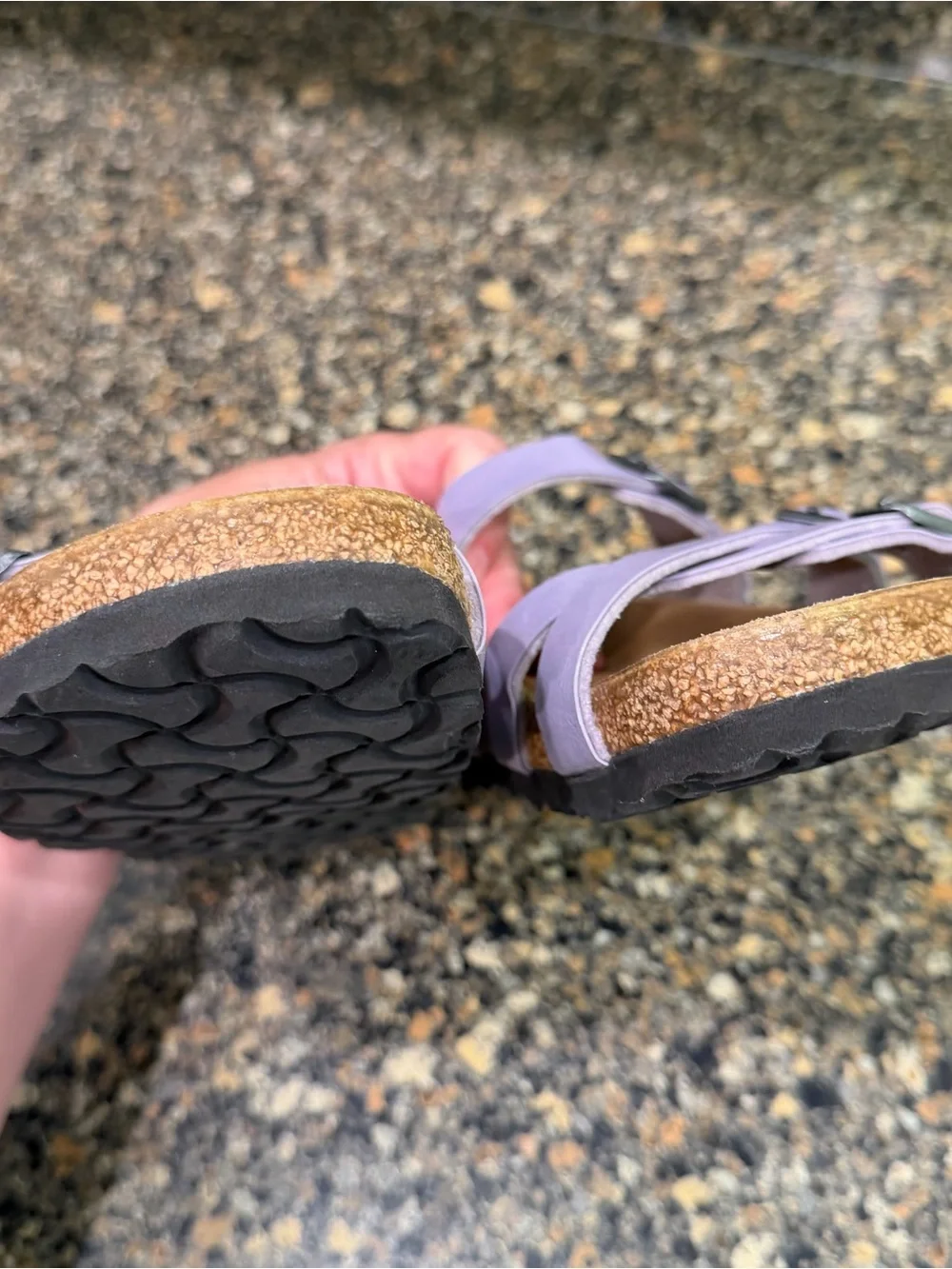 Birkenstock Lavender Triple-Strap Sandals 36 - Picture 9 of 10
